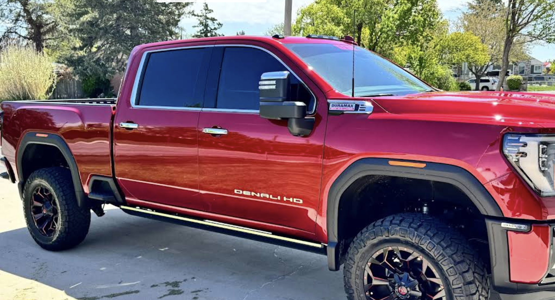 GMC Sierra Denali HD truck with ceramic window tint